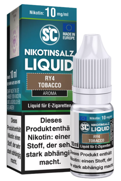 SC RY4 Tobacco E-Zigaretten Nikotinsalz Liquid 10mg/ml