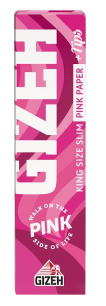 Gizeh All Pink King Size Slim + Tips