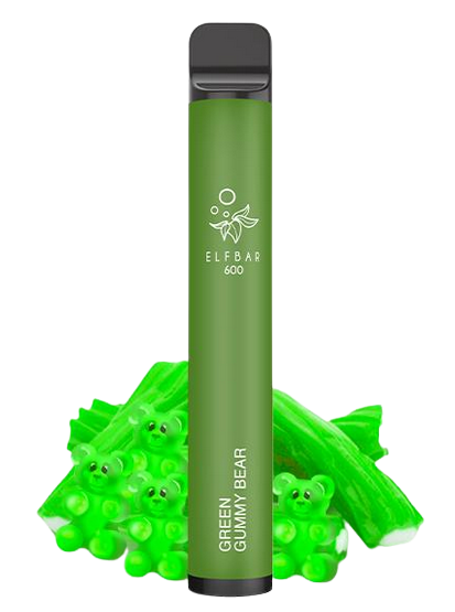 Elfbar 600 CP Einweg E-Zigarette Green Gummy Bear 20MG