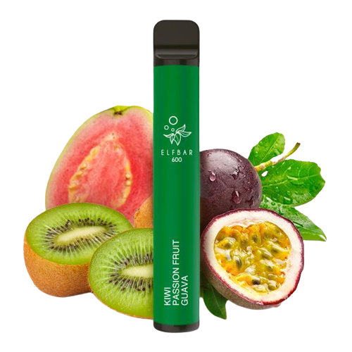 Elfbar 600 Einweg E-Zigarette Kiwi Passion Fruit Guava Nikotinfrei 0MG