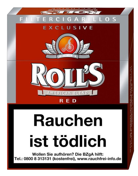 Rolls Exclusive Red Naturdeckblatt