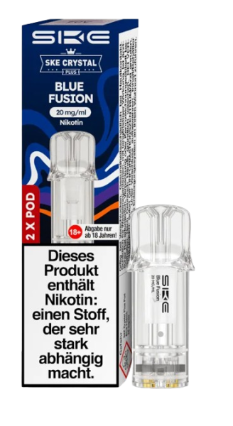 SKE - Crystal Plus Pod Blue Fusion 20 mg/ml (2 Stück pro Packung)