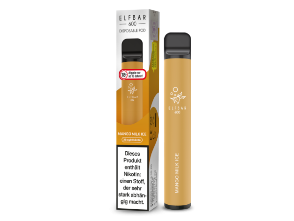 ELFBAR 600 Einweg E-Zigarette Mango Milk Ice 20MG