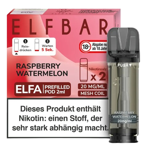 Elfbar Elfa Pod Raspberry Watermelon 20mg/ml (2 Stück pro Packung)