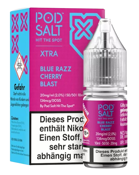 Pod Salt X Blue Razz Cherry Blast Nikotinsalz Liquid 20MG