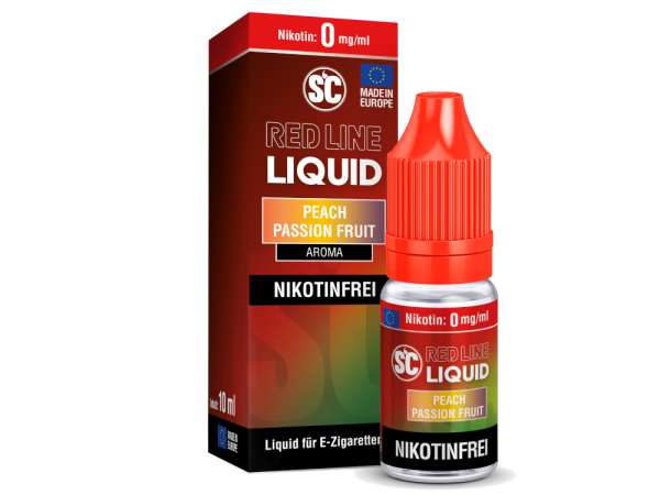 SC Red Line Peach Passion Fruit Nikotinsalz Liquid 0 mg/ml