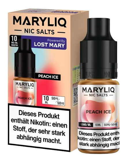 MARYLIQ - Peach Ice - Nikotinsalz Liquid 10 mg/ml