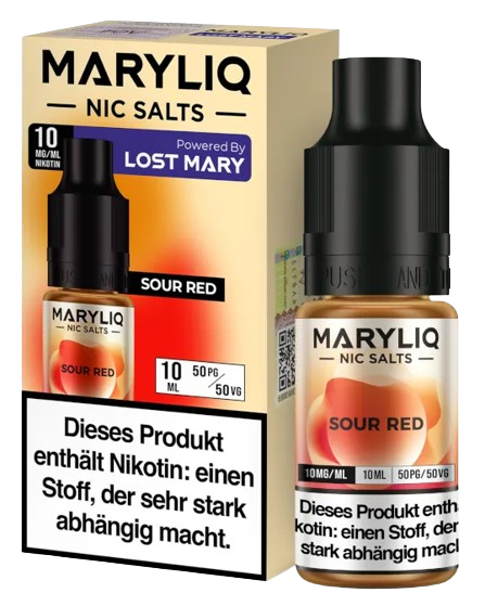 MARYLIQ - Sour Red - Nikotinsalz Liquid 10 mg/ml