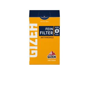 GIZEH Filter Aktivkohle 8mm