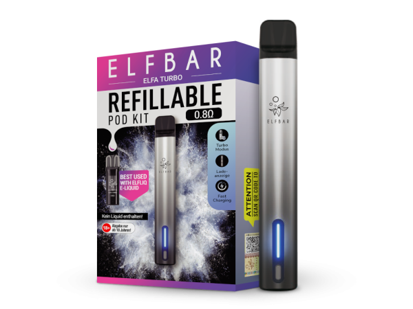 Elfbar - Elfa Turbo E-Zigaretten Set aurora-schwarz