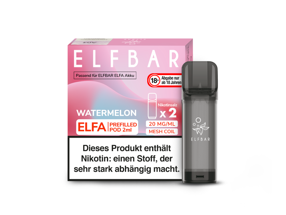 elfbar elfa master akku Elf Bar Elfa Pod Watermelon 20mg/ml (2 Stück pro Packung)