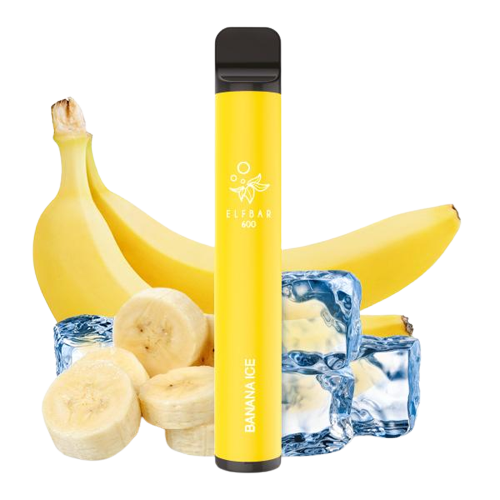 Elfbar 600 Einweg E-Zigarette Banana Ice Nikotinfrei 0mg