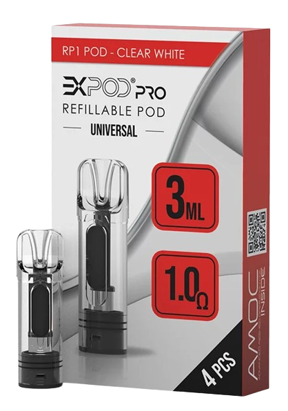 Expod Pro RP1 Refillable Pod Clear White (4er)