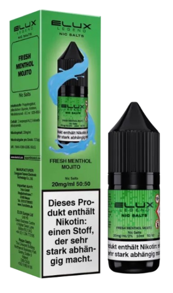 Elux - Fresh Menthol Mojito - Nikotinsalz Liquid 20 mg/ml