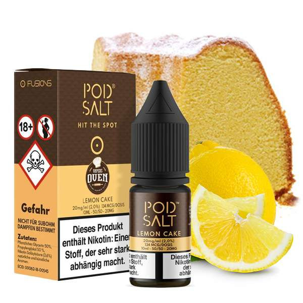 POD SALT FUSION Lemon Cake Nikotinsalz Liquid 10ml 20mg