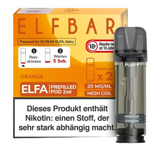 Elfbar Elfa Pod Orange 20mg/ml (2 Stück pro Packung)