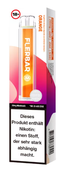 Flerbar M Einweg E-Zigarette Orange 20 mg/ml