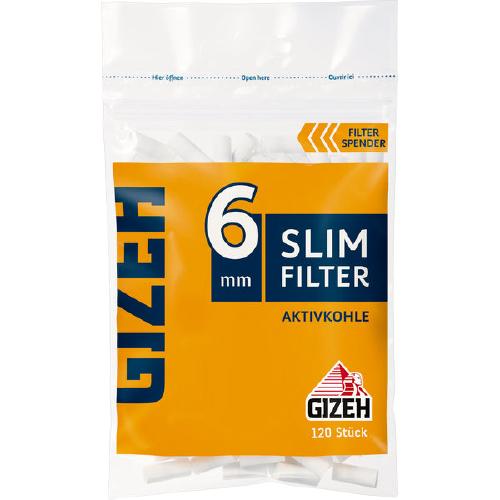 GIZEH Slim Aktivkohle Filter