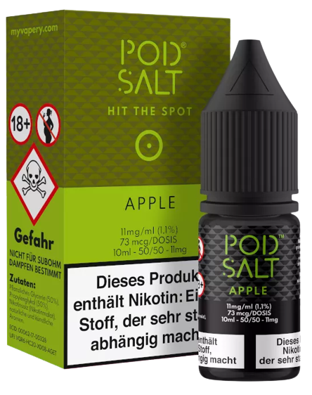 POD SALT Apple Nikotinsalz Liquid 10ml 11mg