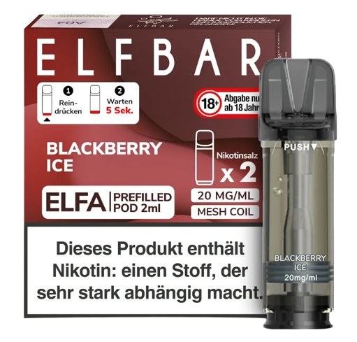 Elbar Elfa Pod Blackberry Ice 20mg/ml (2 Stück pro Packung)