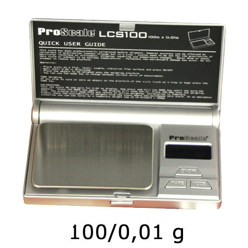 Digitalwaage 100g 0,01g Präzision Proscale LCS100 Taschenwaage Juwel Waage 