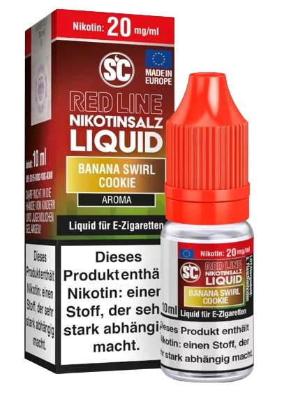 SC - Red Line - Banana Swirl Cookie - Nikotinsalz Liquid 10 mg/ml