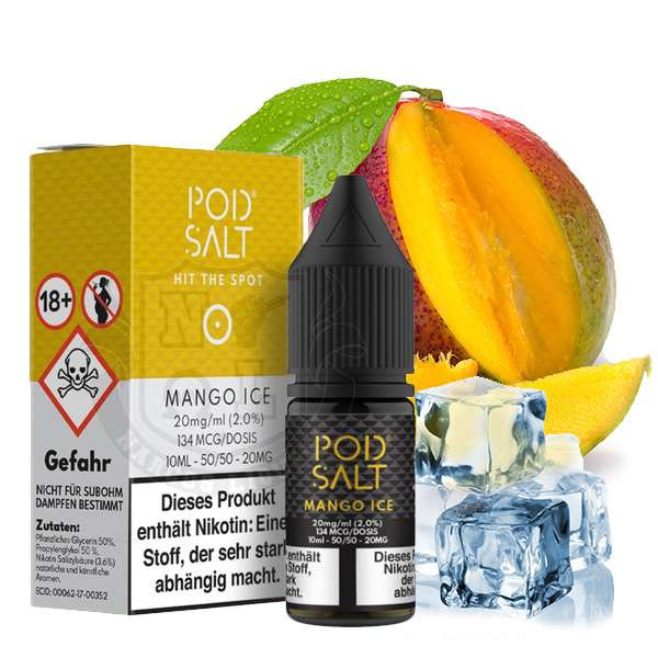 Pod Salt Mango Ice E-Zigaretten Nikotinsalz Liquid 20mg/ml