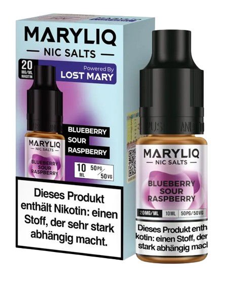 MARYLIQ - Blueberry Sour Raspberry - Nikotinsalz Liquid 20 mg/ml