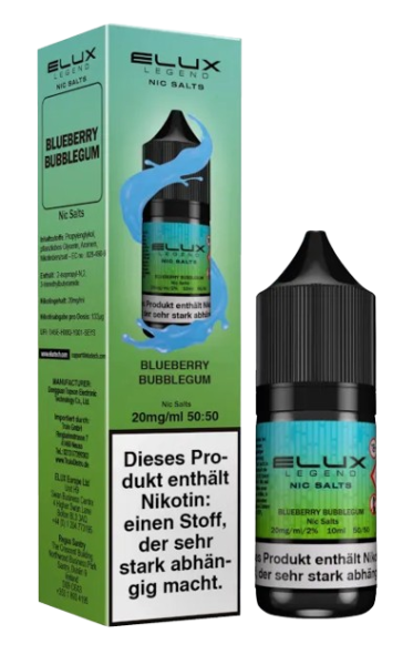 Elux - Blueberry Bubblegum - Nikotinsalz Liquid 20 mg/ml