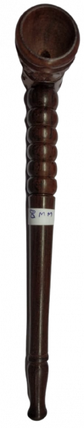 Holzpfeife für 8 mm Ø Aktivkohlefilter 17 cm lang