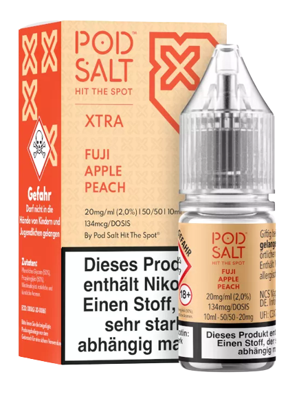 Pod Salt X Fuji Apple Peach Nikotinsalz Liquid 20mg/ml