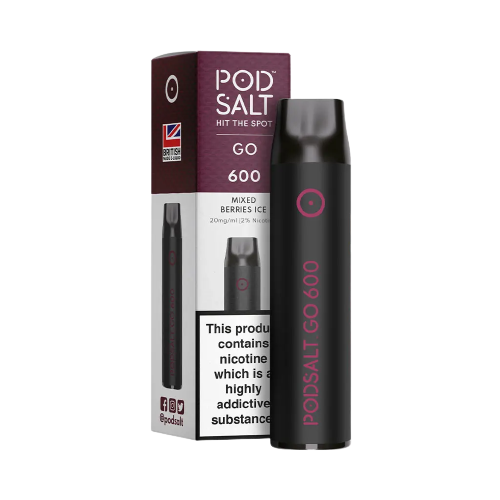 Pod Salt Go 600 Einweg E-Zigarette mixed berries ice 20mg