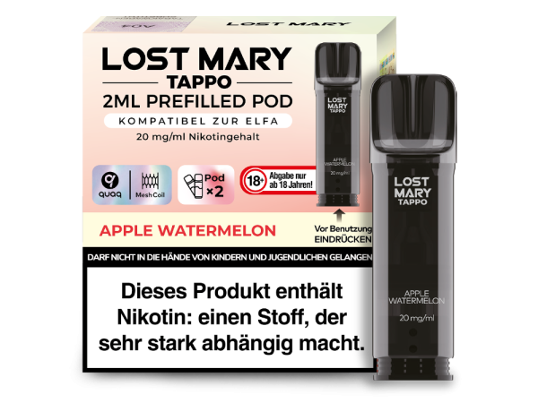 Lost Mary - Tappo Pod Apple Watermelon 20 mg/ml (2 Stück pro Packung)