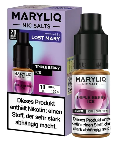 MARYLIQ - Triple Berry Ice - Nikotinsalz Liquid 20 mg/ml