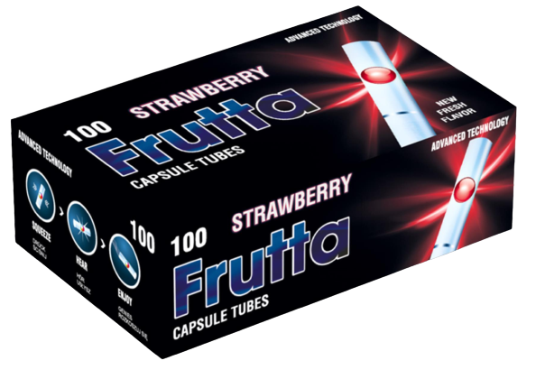 Frutta Filterhülsen mit Kapsel Erdbeere 100 Stück