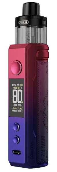 VooPoo - Drag X2 E-Zigaretten Set rot-lila