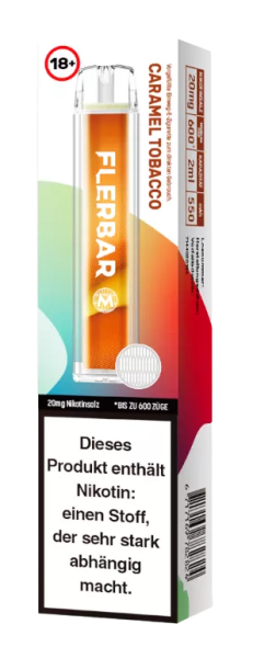 Flerbar M Einweg E-Zigarette Caramel Tobacco 20 mg/ml