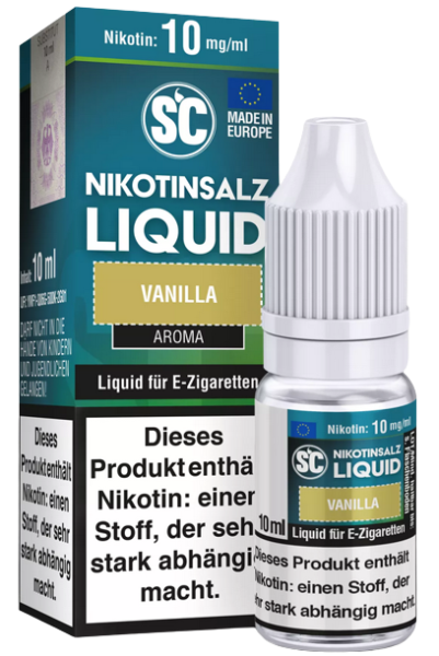 SC Vanilla E-Zigaretten Nikotinsalz Liquid 10 mg/ml