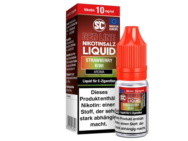 SC - Red Line - Strawberry Kiwi - Nikotinsalz Liquid 10 mg/ml