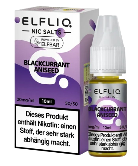 ELFLIQ - Blackcurrant Aniseed - Nikotinsalz Liquid 20 mg/ml