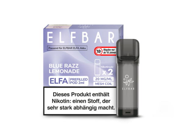 Elf Bar Elfa Pod Blue Razz Lemonade 20mg/ml (2 Stück pro Packung)