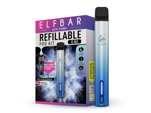 Elfbar - Elfa Turbo E-Zigaretten Set aurora-cyan