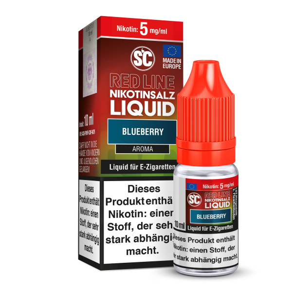 SC - Red Line - Blueberry - Nikotinsalz Liquid 5mg/ml