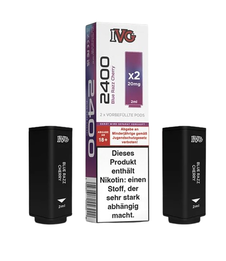 IVG - 2400 Pod Blue Razz Cherry (2 Stück pro Packung)