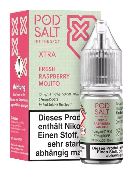 Pod Salt X - Fresh Rasperry Mojito - Nikotinsalz Liquid 10 mg/ml