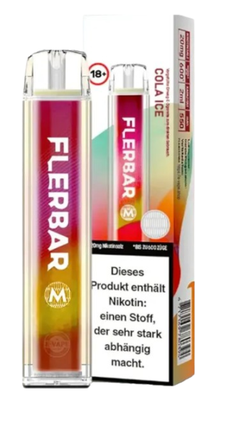 Flerbar M Einweg E-Zigarette Cola Ice 20 mg/ml