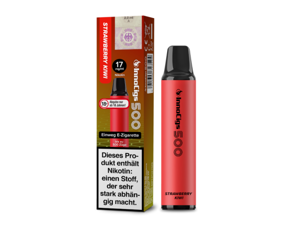 InnoCigs Einweg E-Zigarette 500 Strawberry Kiwi 17 mg/ml
