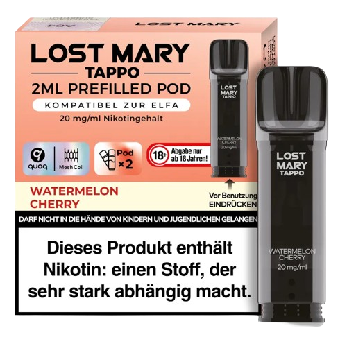 Lost Mary - Tappo Pod Watermelon Cherry 20 mg/ml (2 Stück pro Packung)