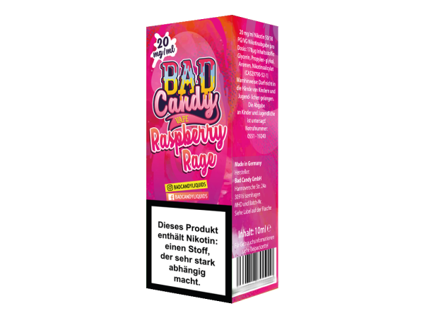 Bad Candy Liquids Raspberry Rage Nikotinsalz Liquid 20mg/ml