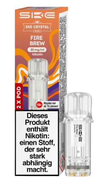 SKE - Crystal Plus Pod Fire Brew 20 mg/ml (2 Stück pro Packung)